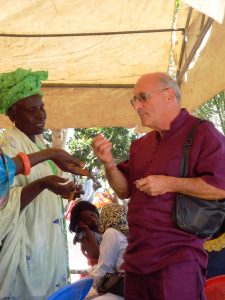 In Gambia - sharing a moment